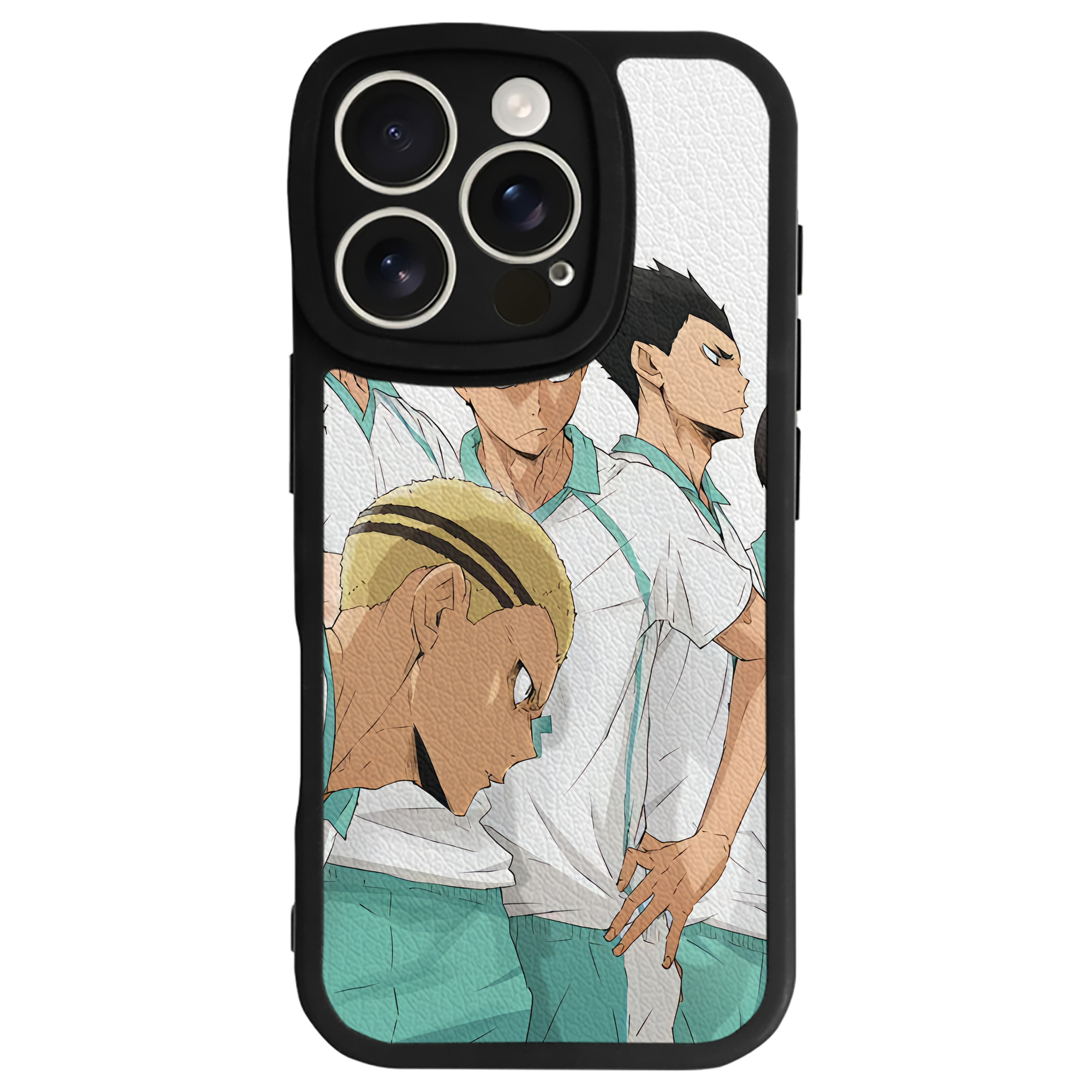 （画像用） ハイキュー!! Haikyu!! 【iPhone 16シリーズ対応】シリコンスマホケース（レザー調） 材質：シリコン